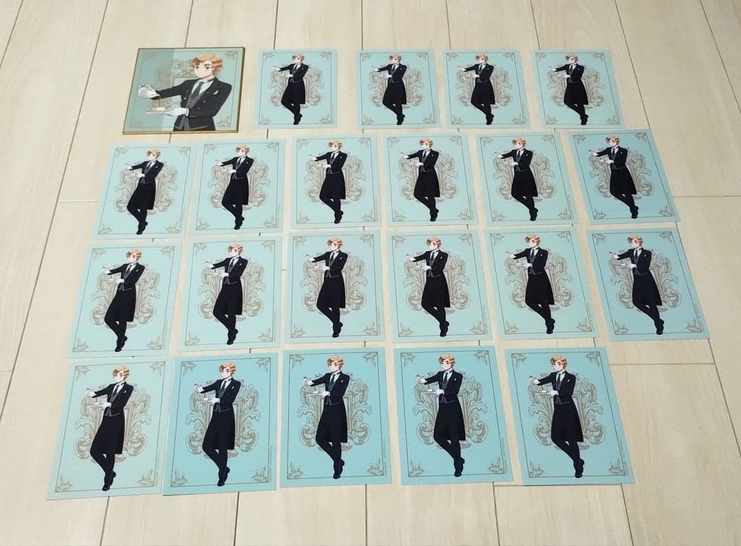 ヘタリア　イギリス　執事ver.　ミニ色紙　ブロマイド　22枚セット