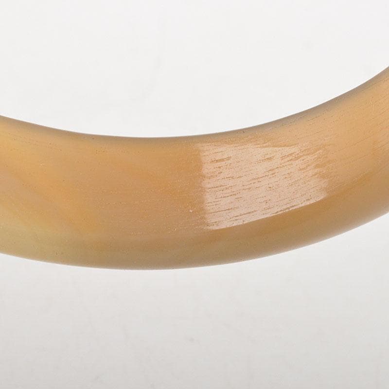 中国　玉石彫刻　黄翡翠　環　装飾品　時代箱付　C　6802