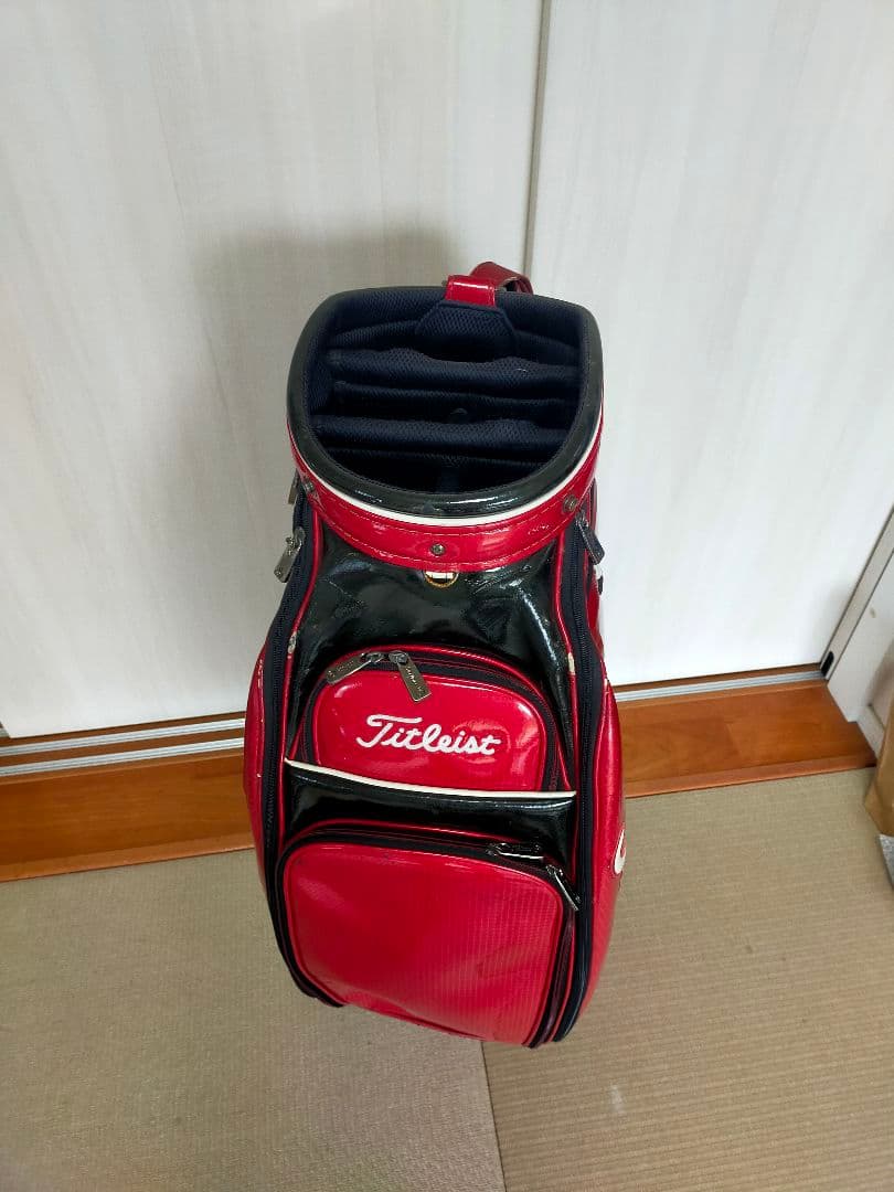 希少 大型赤色 ツアー Titleist タイトリスト キャディバッグ