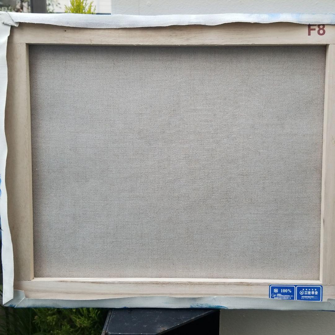 油絵　専用　青い世界の馬たち