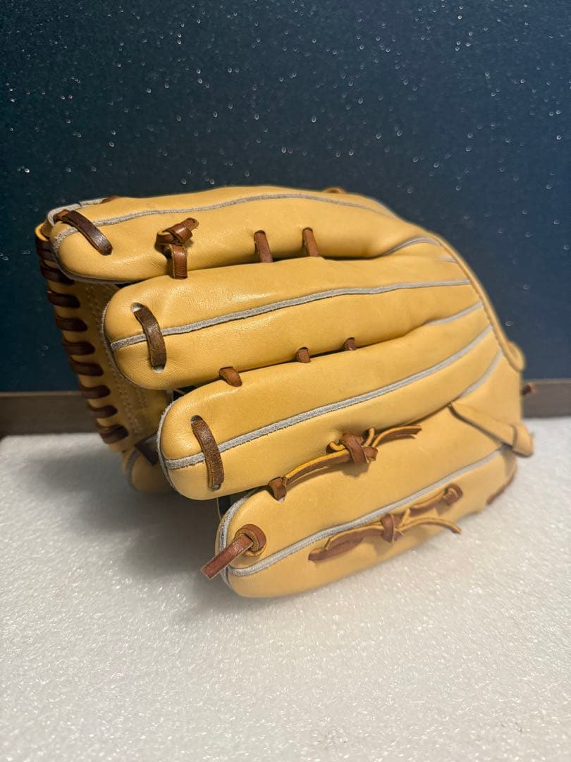 ★未使用.日本製★ オーダー ノーブランド 硬式 外野手用 キャメル トレンチ系