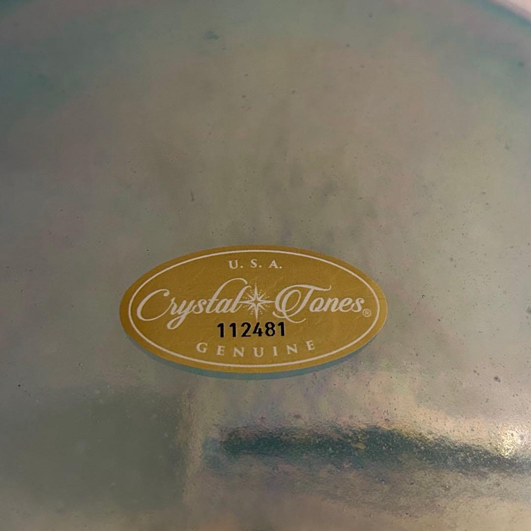 クリスタルボウル 9インチ A#+40 アクアゴールド(インサイド)プラチナ