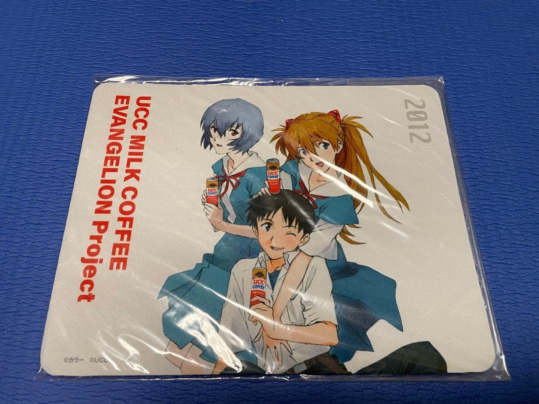 エヴァンゲリオン UCC 缶バッジ アクリルスタンド メモすた マウスパッド