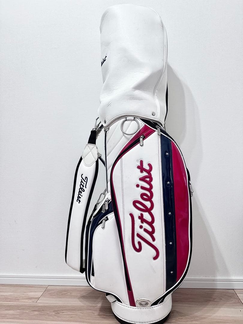 Titleist キャディバッグ ホワイト レッド