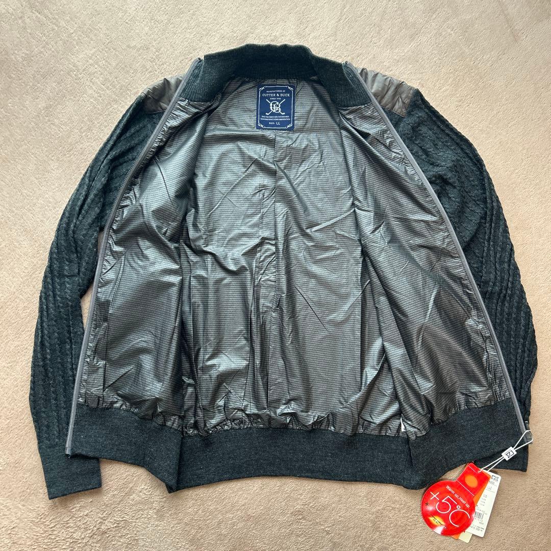 新品タグ付【CUTTER&BUCK】カッターアンドバック　ゴルフ　ジップセーター
