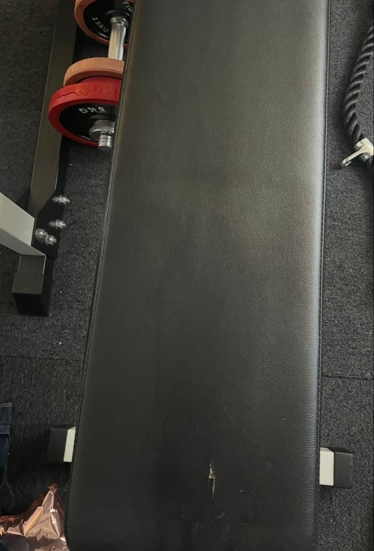 【郵送不可】ラットプル付きパワーラックとベンチとウエイトプレート