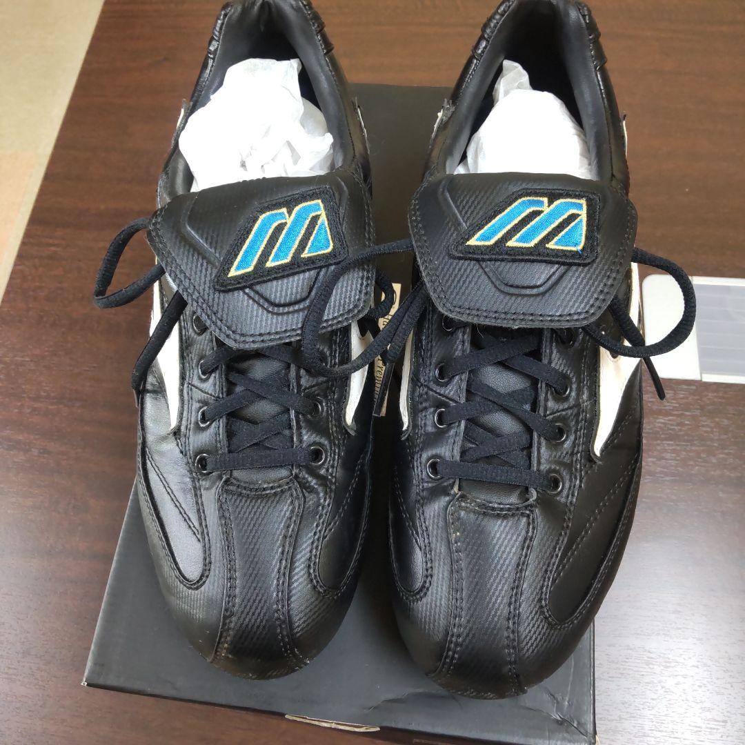 Mizuno スポーツシューズ 黒 スパイクシューズソフト用グローブボールセット