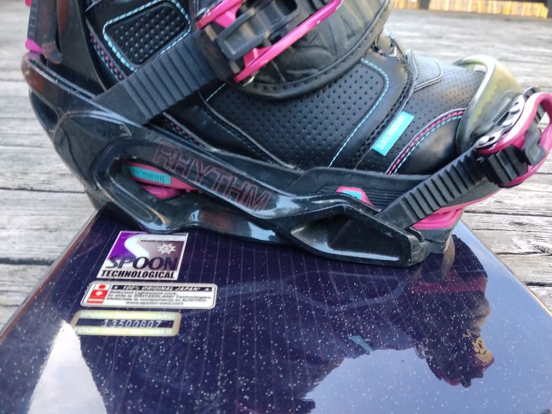 ジュニアスノーボード 3点セット SPOON 135 サロモン ブーツ 24.5