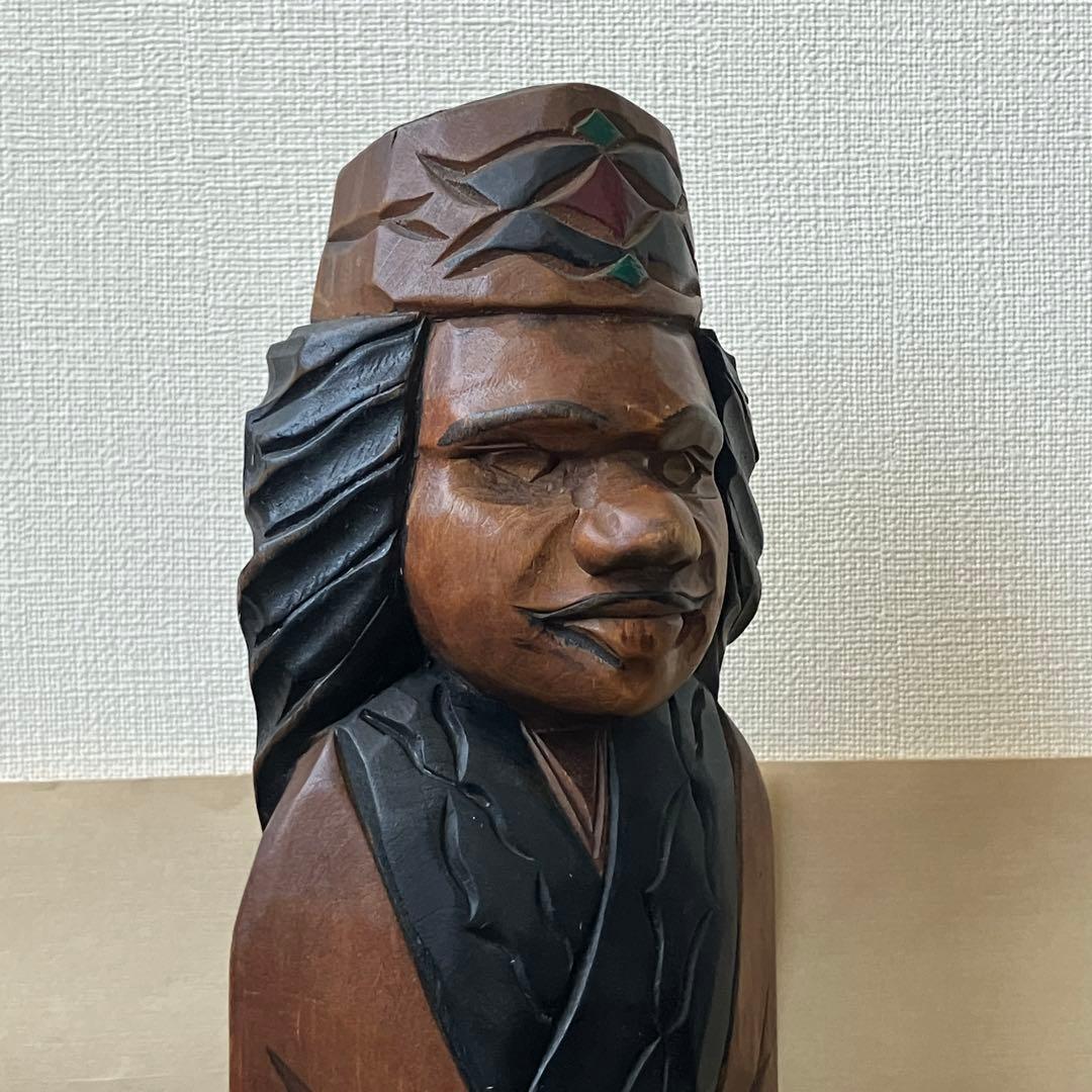 アイヌ　木彫り　高さ約45cm