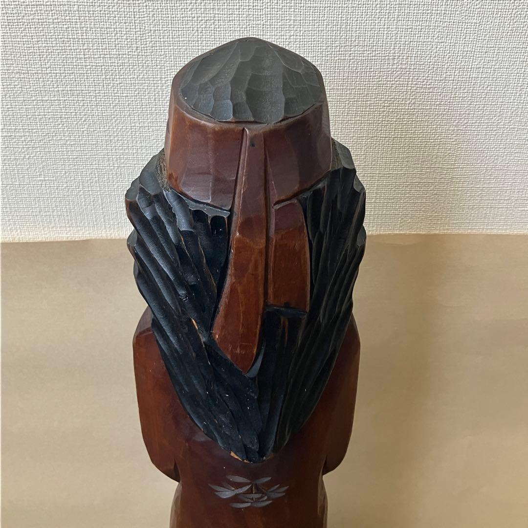 アイヌ　木彫り　高さ約45cm