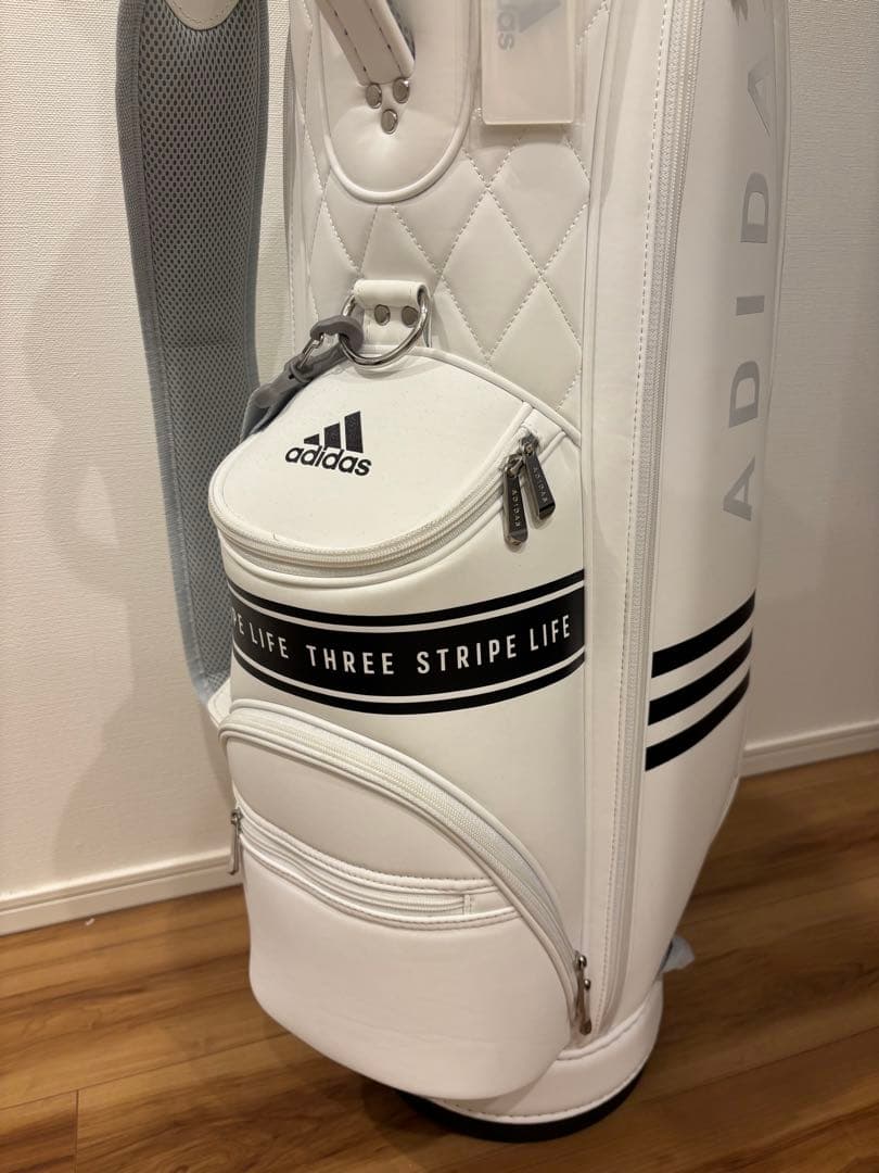 [美品] adidas THREE STRIPE LIFE ゴルフバッグ