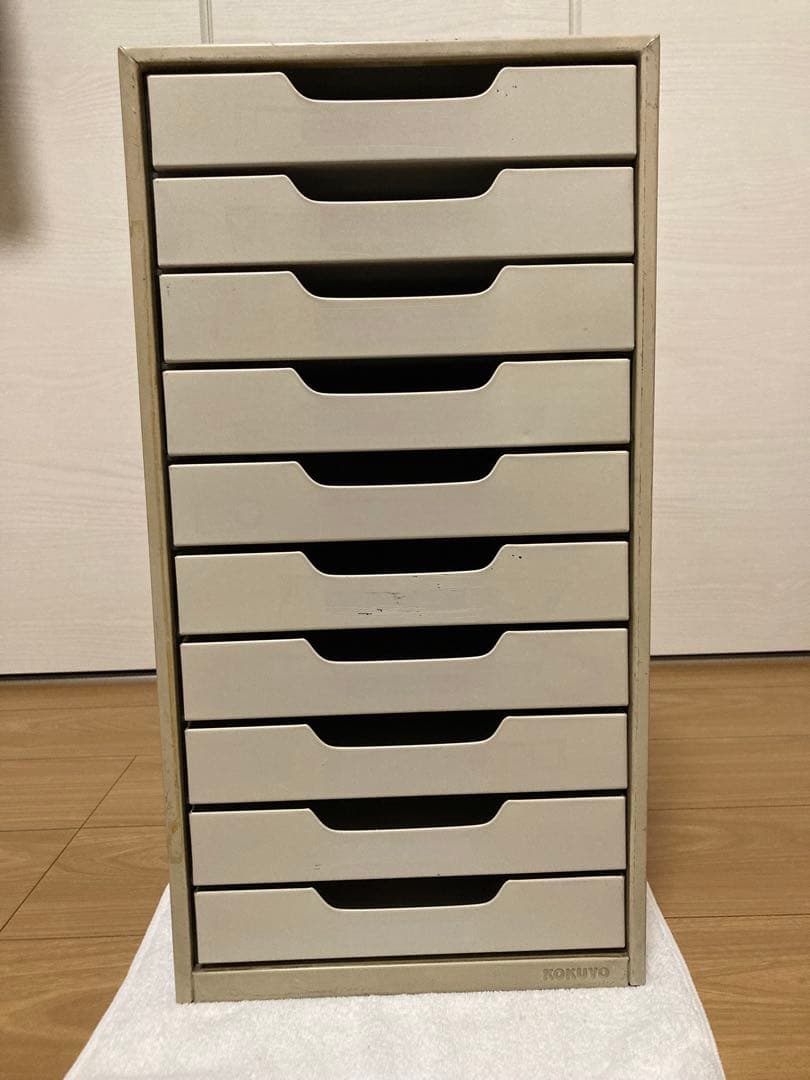 昭和レトロ　レターケース KOKUYO 10段　スチール製 A4サイズ