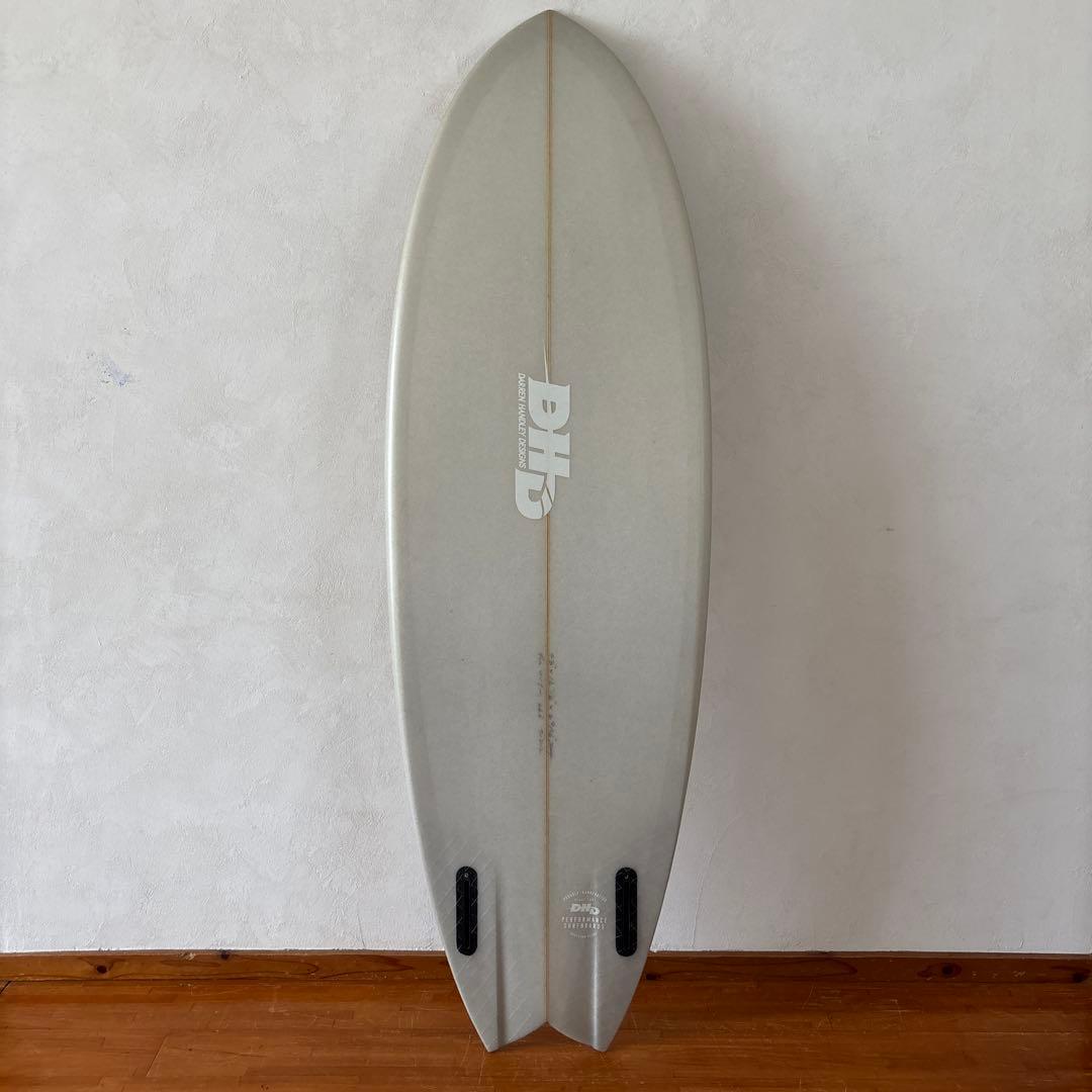 DHD MINI twin2 サーフボード5.3 ミニツイン　フィッシュ グレー