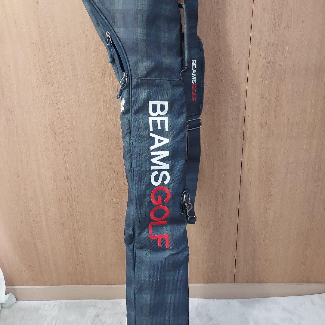 極美品〈BEAMS GOLF〉クラブケース ネイビー チェック柄