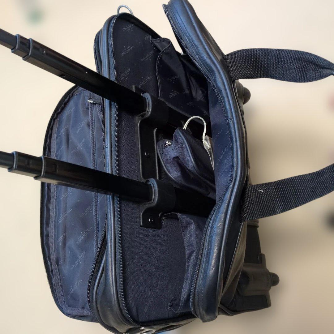 柔らかい高級本革3way自立キャリーオンバッグ　US LUGGAGE N.Y.