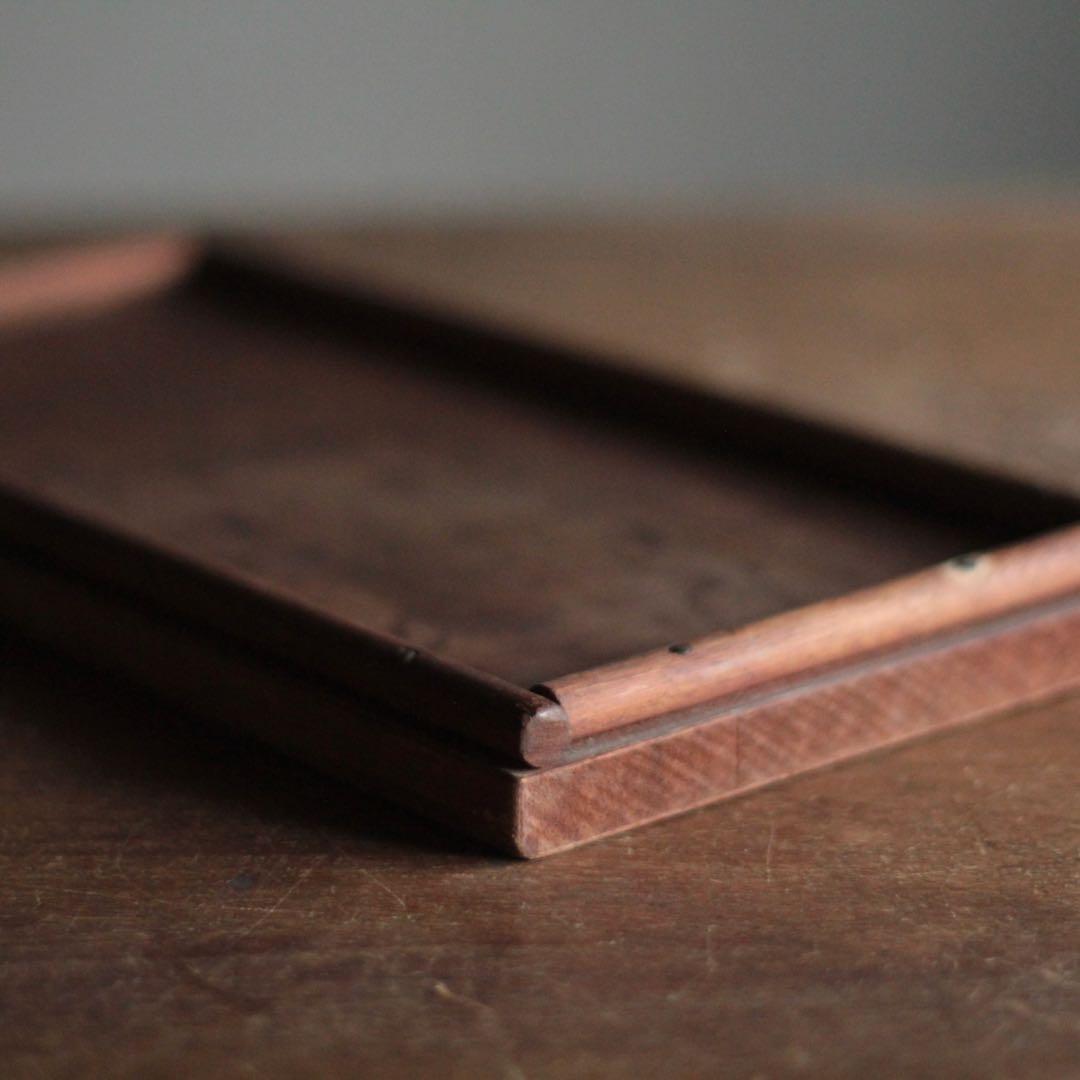 佳き木肌 木の トレイ トレー 古道具 アンティーク 煎茶道具 煎茶盆 独酌盆