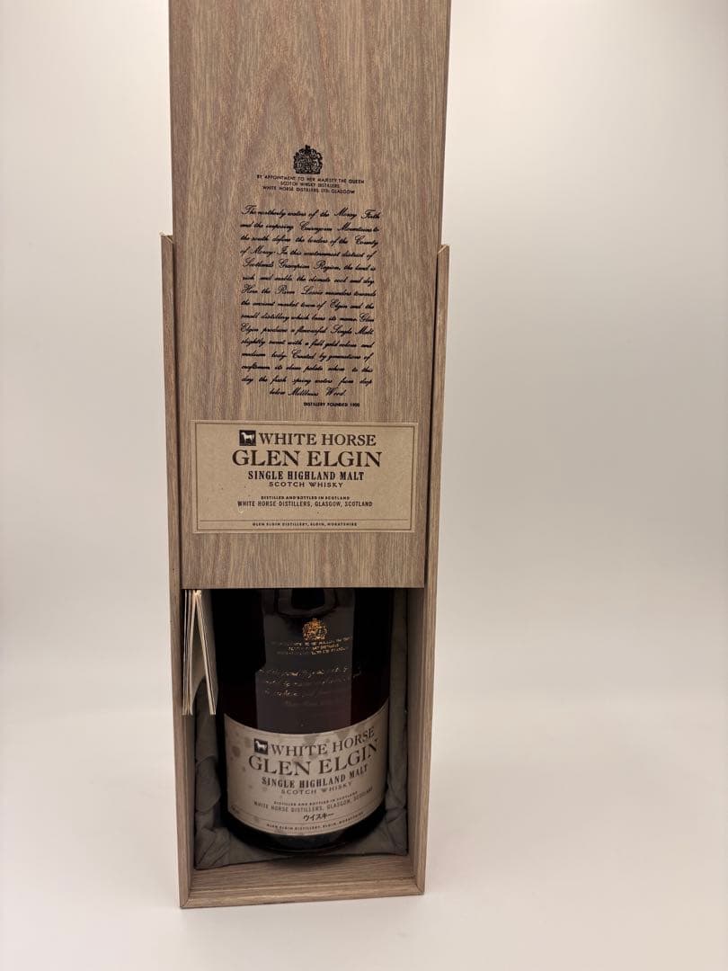 ホワイトホース グレンエルギン シングルモルトウイスキー 木箱入り
