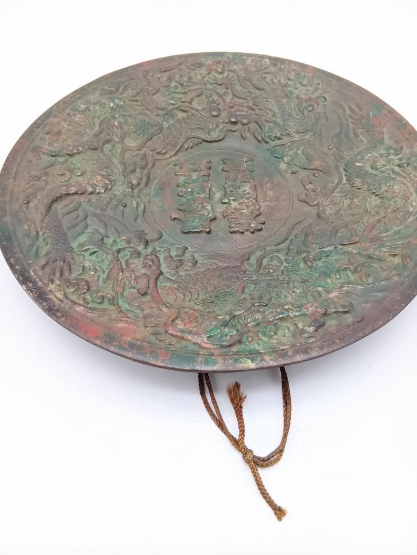 鉄製 瑞龍 飾皿 美術工芸品 インテリア 壁掛け オブジェ