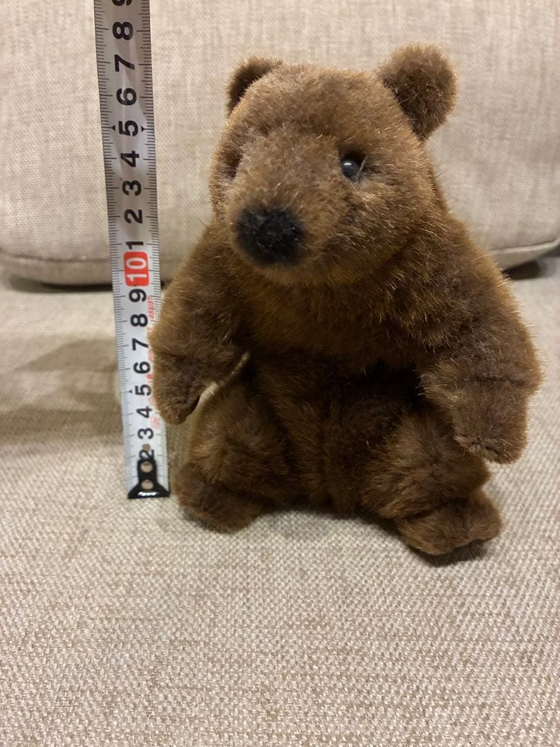 ケーセン クマ ぬいぐるみ　お座りベア　茶