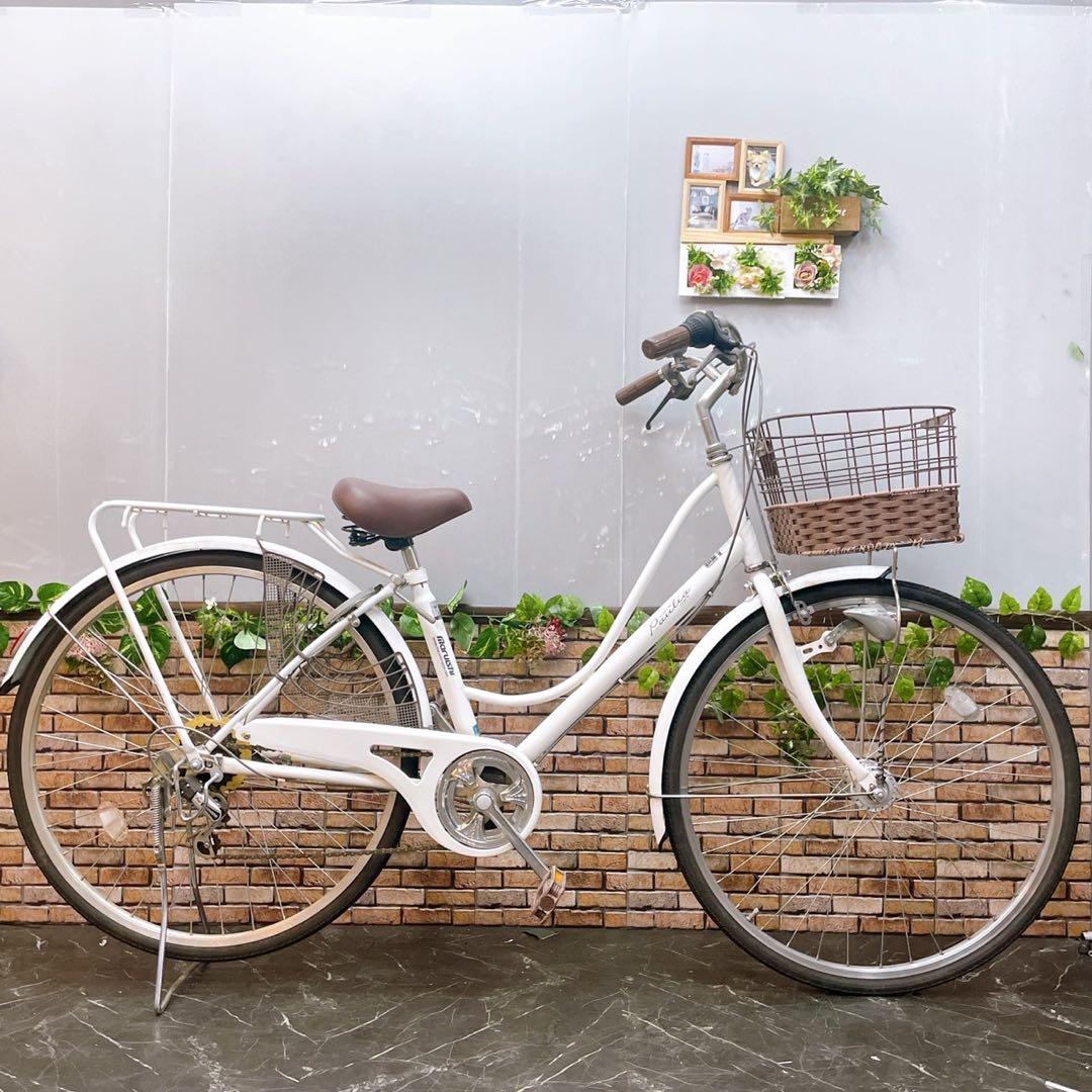 【68】一般車 ママチャリ マルイシ ホワイト 27インチ