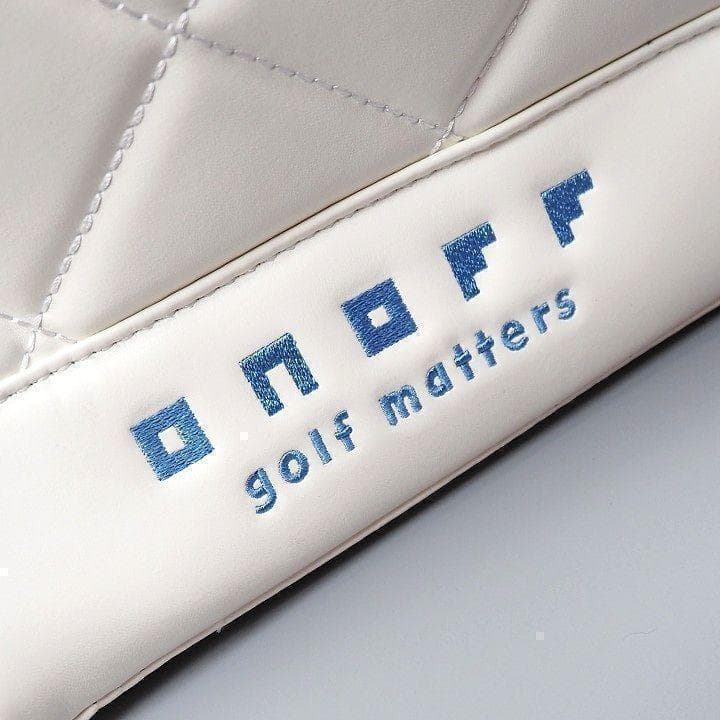 ☺︎　新品 オノフ ゴルフ ボストンバッグ シューズ収納ポケット付き 白/青