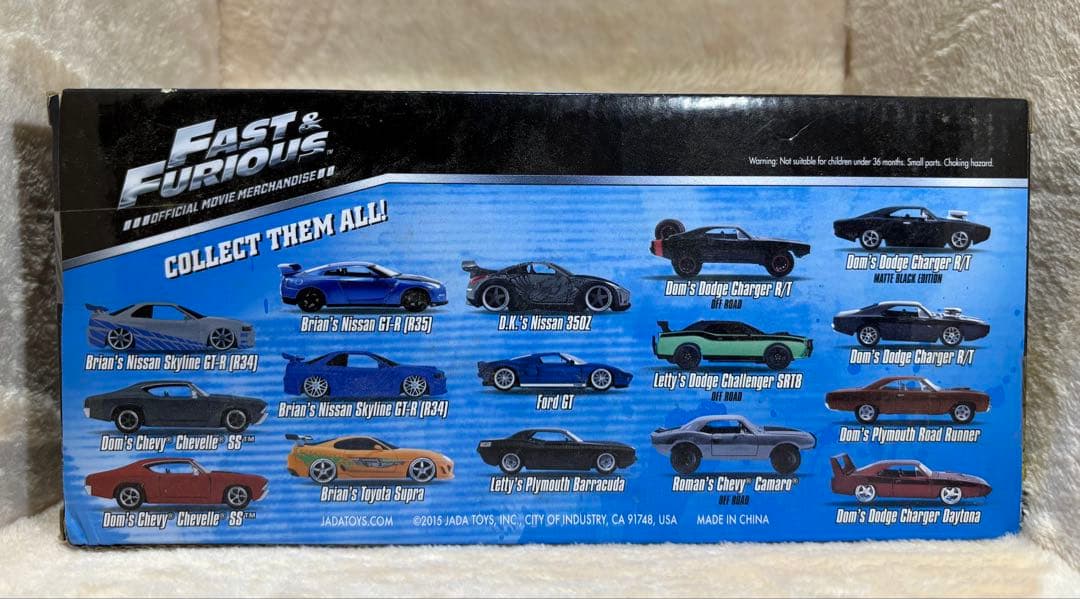 新品・未開封品JADA TOYS 1/24 ワイルド・スピードミニカー3台セット