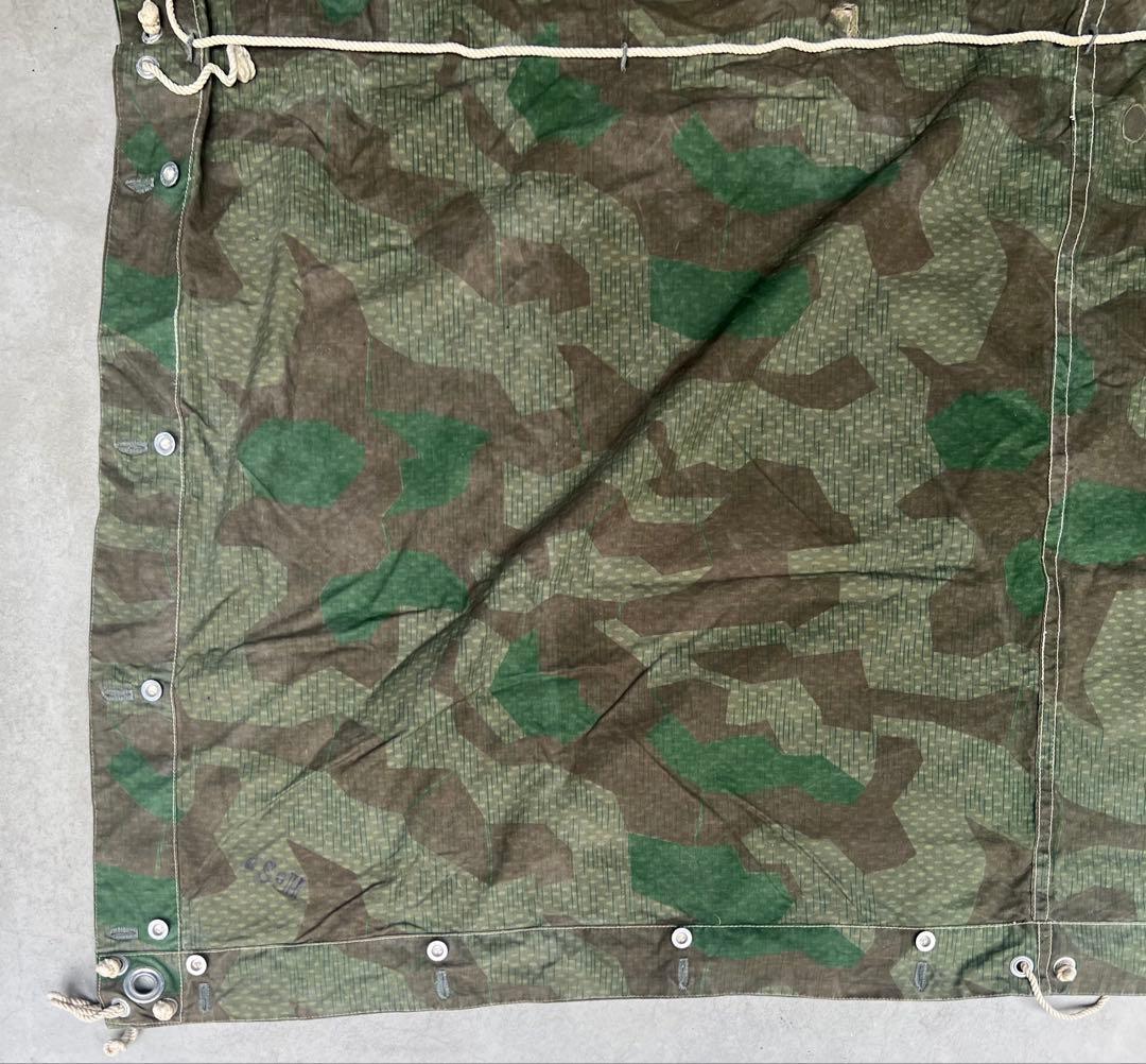 1940年製 スイス軍幕 スプリンターカモ ツェルトバーン ミリタリー テント