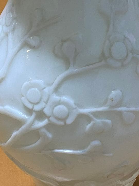 古いガラスの花瓶 中国清朝 乾隆硝子 骨董 唐物