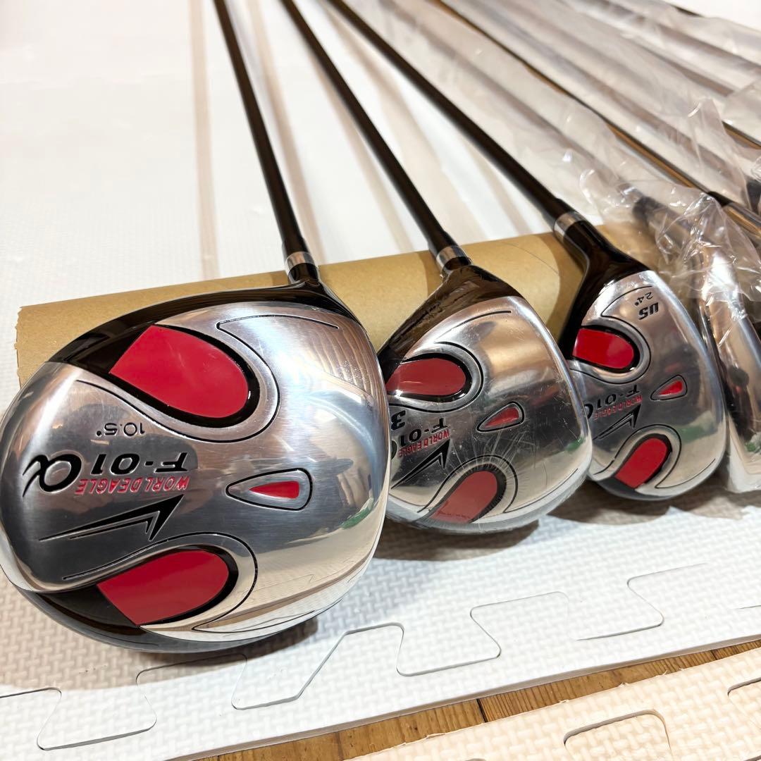 【美品】ワールドイーグル メンズ ゴルフクラブセット 10本 レフティ 左利き