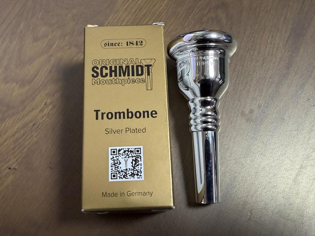 SCHMIDT バンブーラモデル　バストロンボーンマウスピース 5W　太管