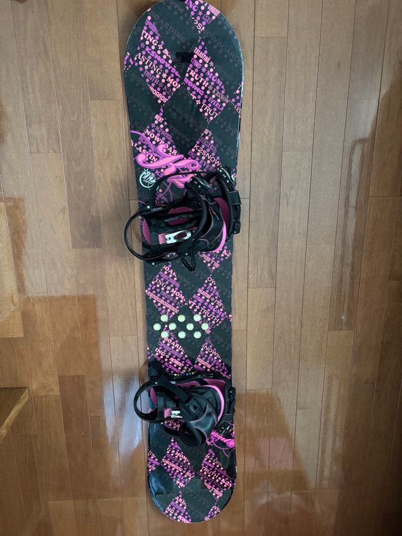 激安【レディーススノーボード3点セット】ボード＋ビンディング+ボードカバー