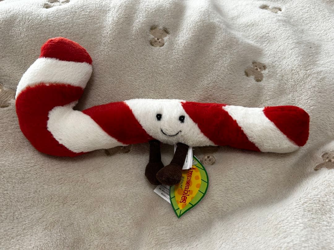ジェリーキャット　クリスマス　キャンディケーン　ぬいぐるみ