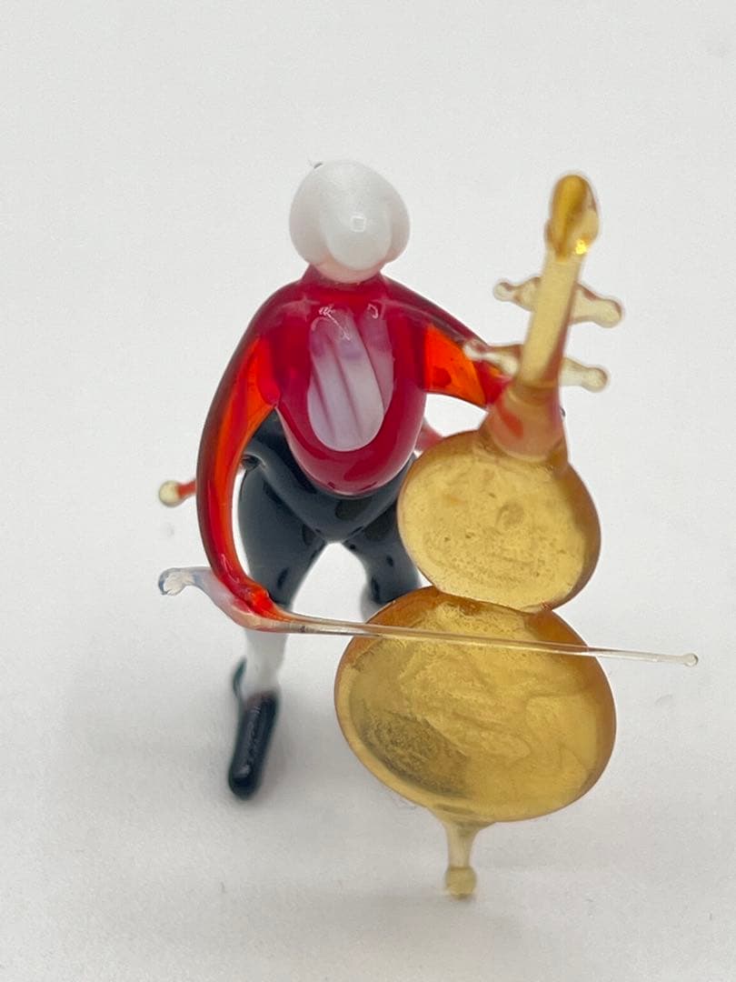 【オーケストラ　ディスプレイ　置物】ピアノコンチェルト　ガラス細工　台湾製　楽器