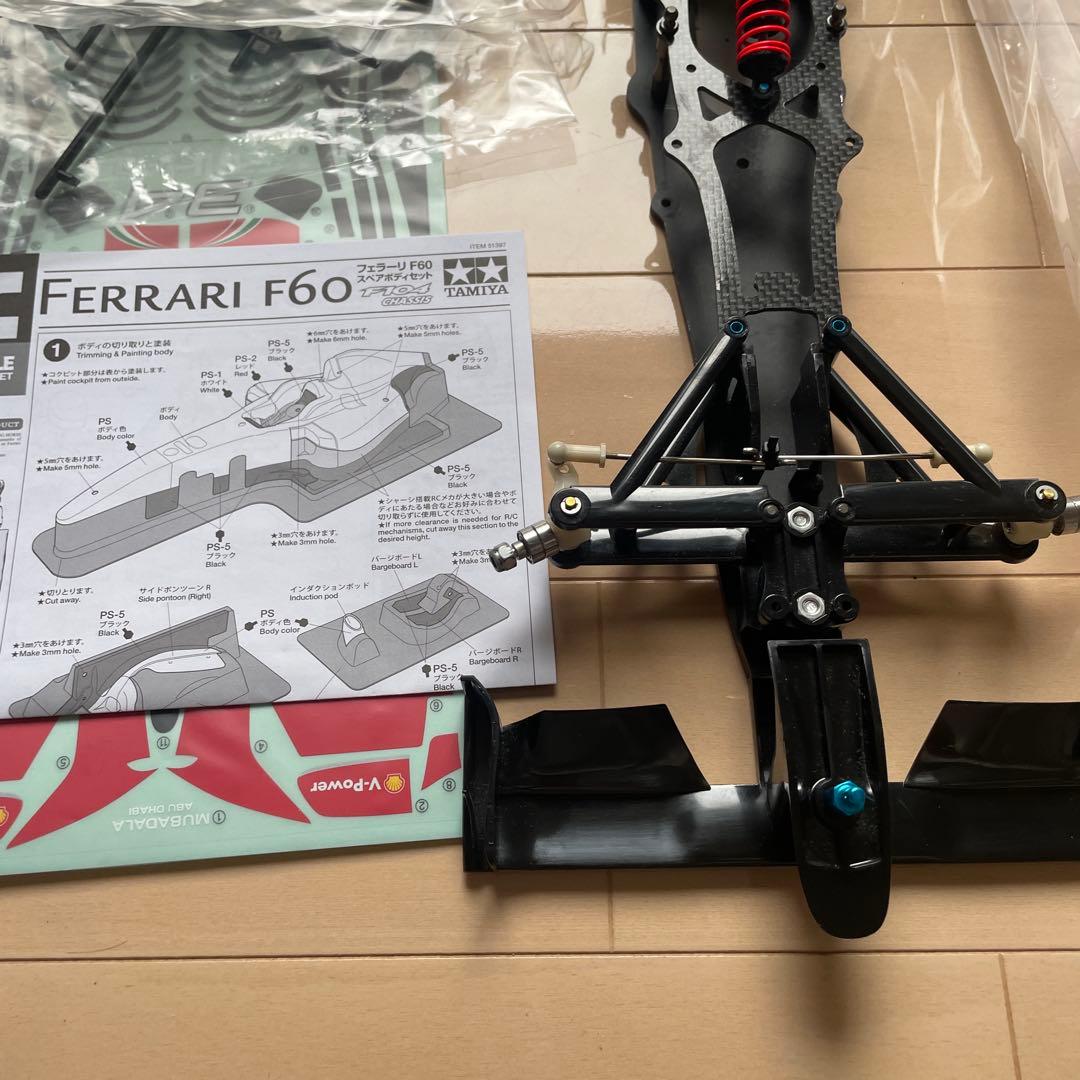 タミヤ　ラジコン　フェラーリＦ60 シャーシ,ボディセット Ｆ104