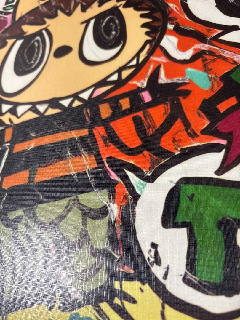 ①ラブブ　アート　ポップアート キャラクター印刷キャンバス　絵画　ピンク