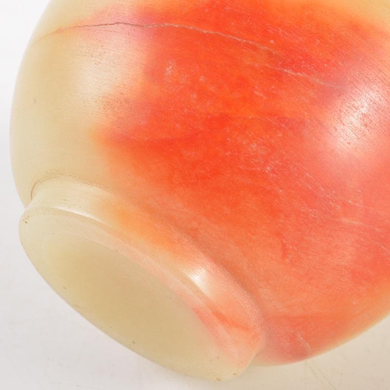 中国　玉石彫刻　酒盃　酒杯　合わせ箱　V　R7268