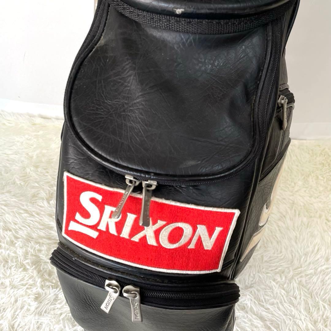 人気モデル✨良品✨SRIXON レザー×エナメル キャディバッグ フード付き