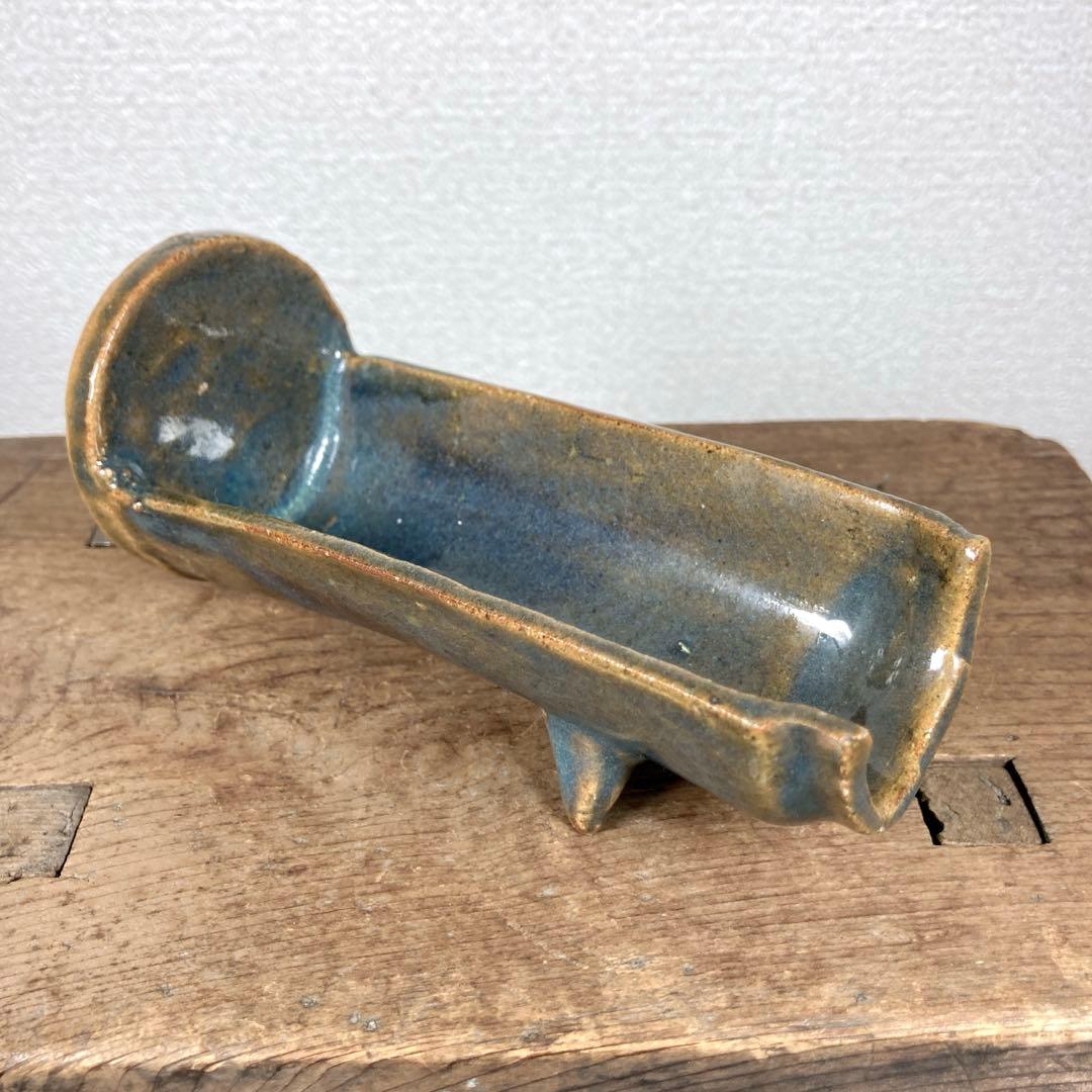 煎茶道具　瓦型　茶合　茶則　茶量　陶芸　陶器　焼物