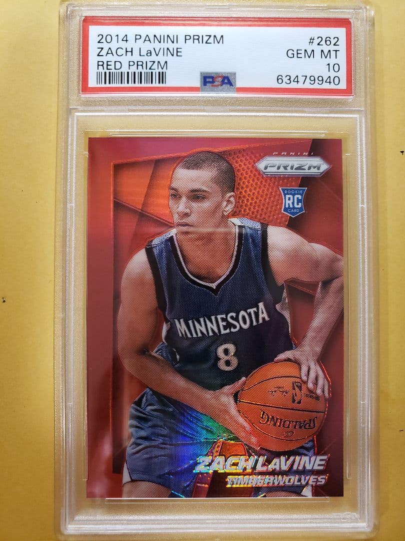 49シリ PSA10 ザックラビーン 2014レッドプリズム RC ブルズカラー