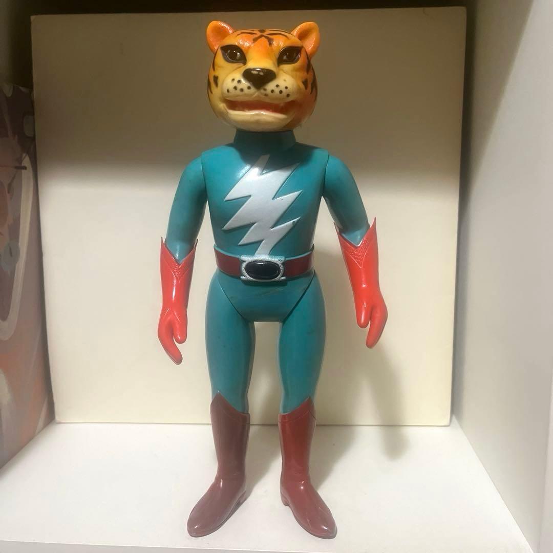 ブルマァク製 鉄人タイガーセブン ファイトグローブ付 ソフビ フィギュア 当時物