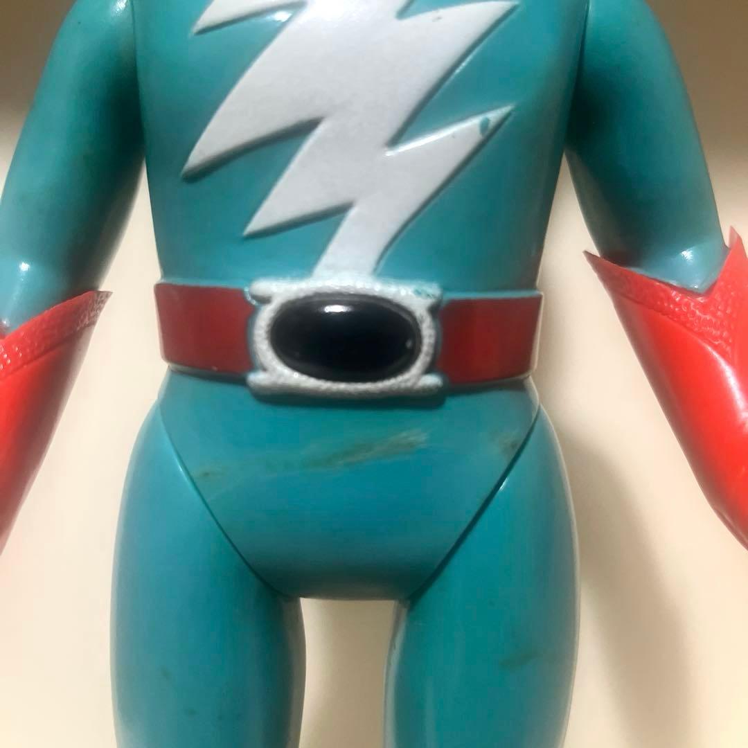 ブルマァク製 鉄人タイガーセブン ファイトグローブ付 ソフビ フィギュア 当時物