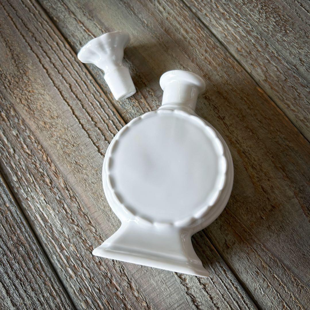 【訳あり】 パフュームボトル 白 陶器 フランス アンティーク