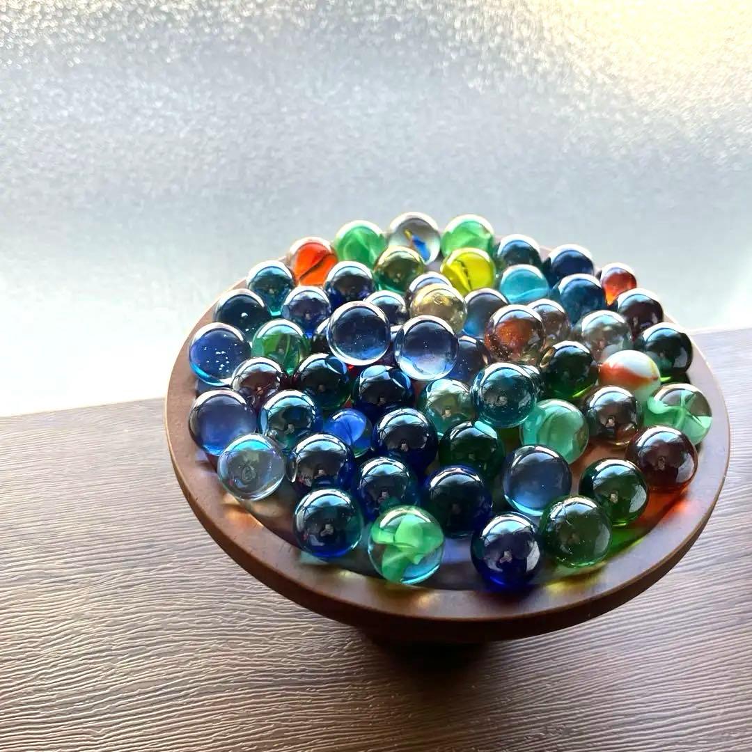 【美品】昭和レトロ ガラス ビー玉 59個