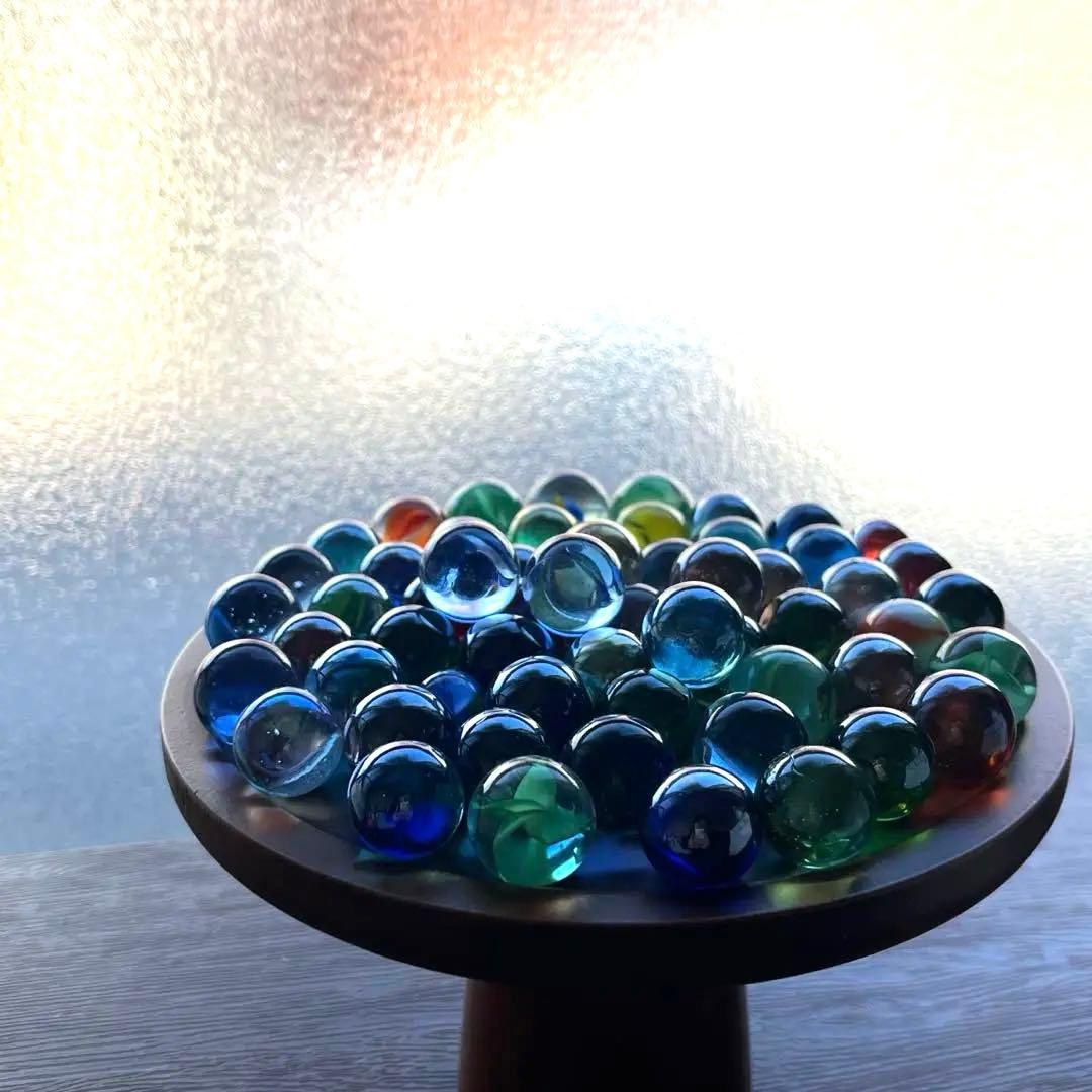 【美品】昭和レトロ ガラス ビー玉 59個