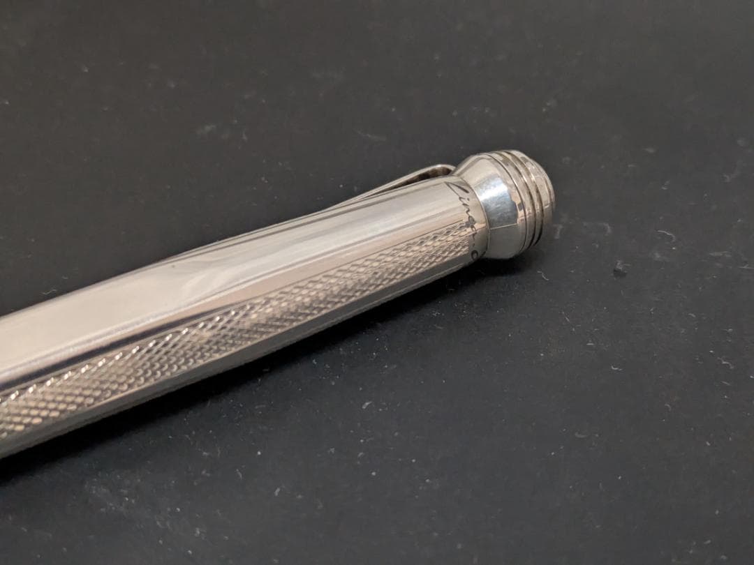 クレオ スクリベント リネア アルト スターリングシルバー 万年筆 F 18k