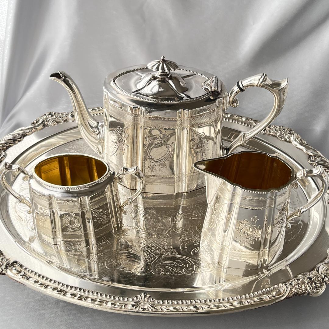 【Harts the Silversmiths】 エドワーディアン ティーセット