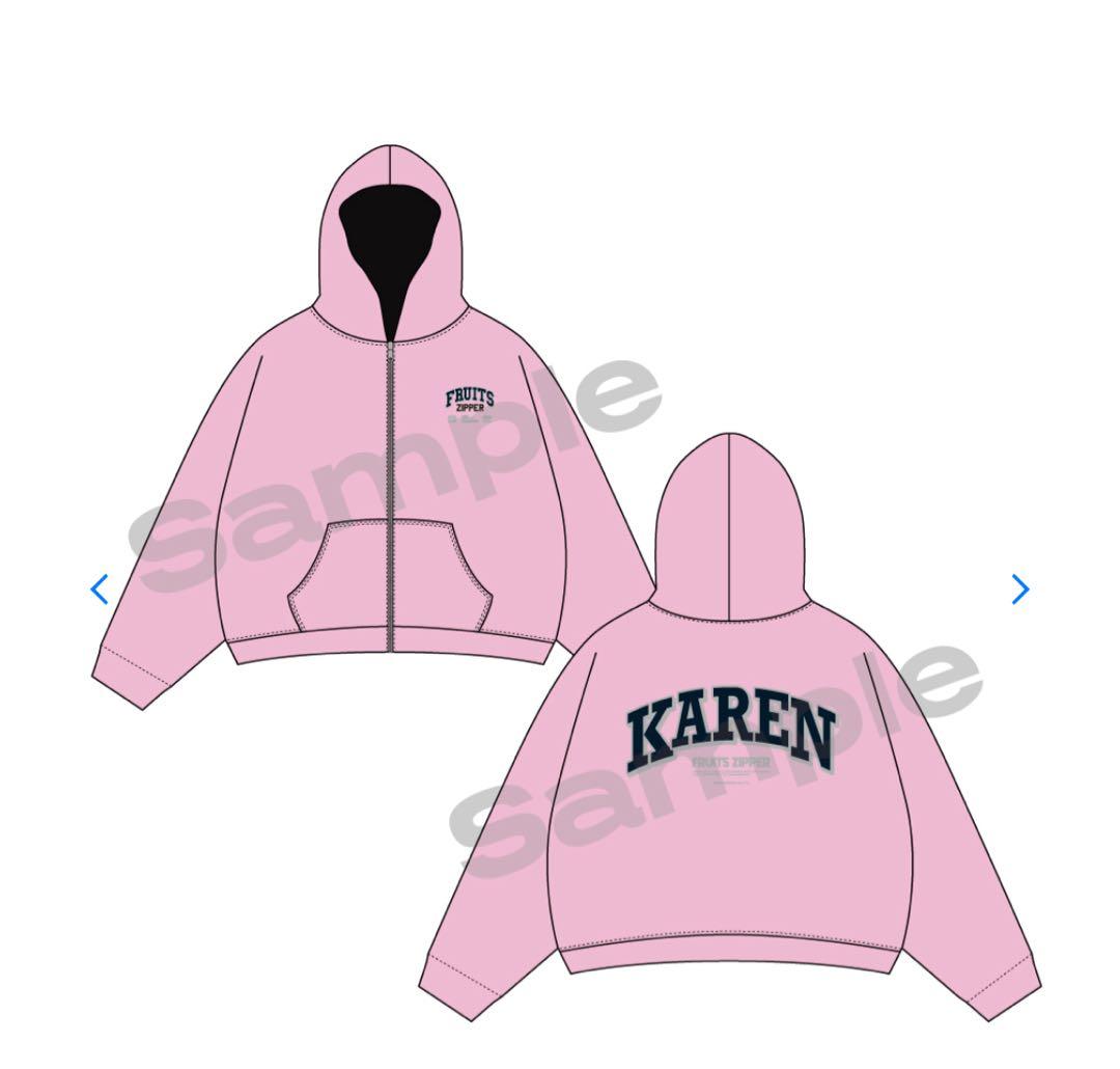 【FC限定】FRUITS ZIPPER OSHI API パーカー　松本かれん