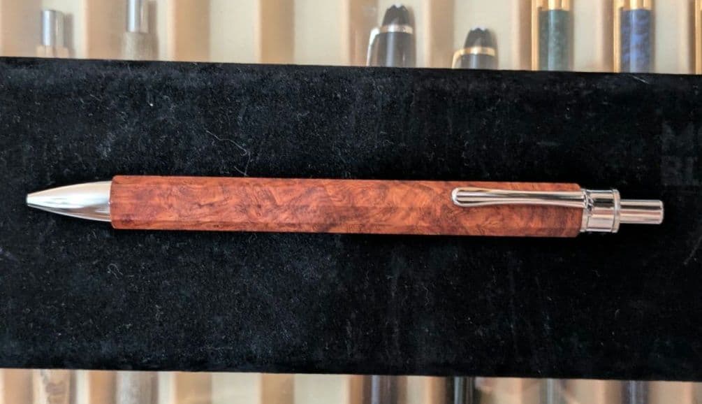 新品未使用　工房楔　本花梨瘤　Kato金属仕様