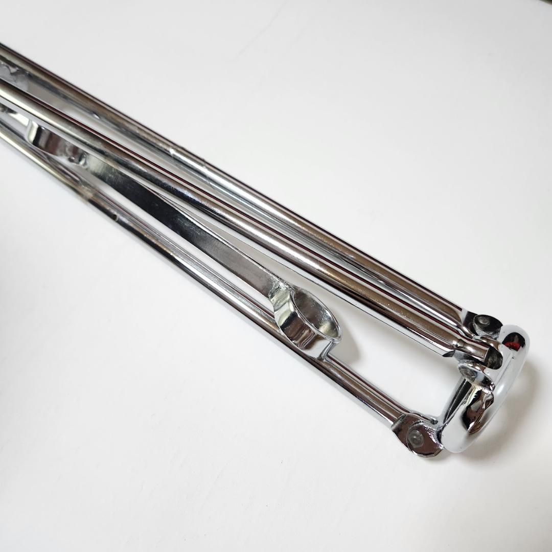 旗棒・旗用トランク・三脚　セット　黒塗千段巻棒・金ネジ式　中古品