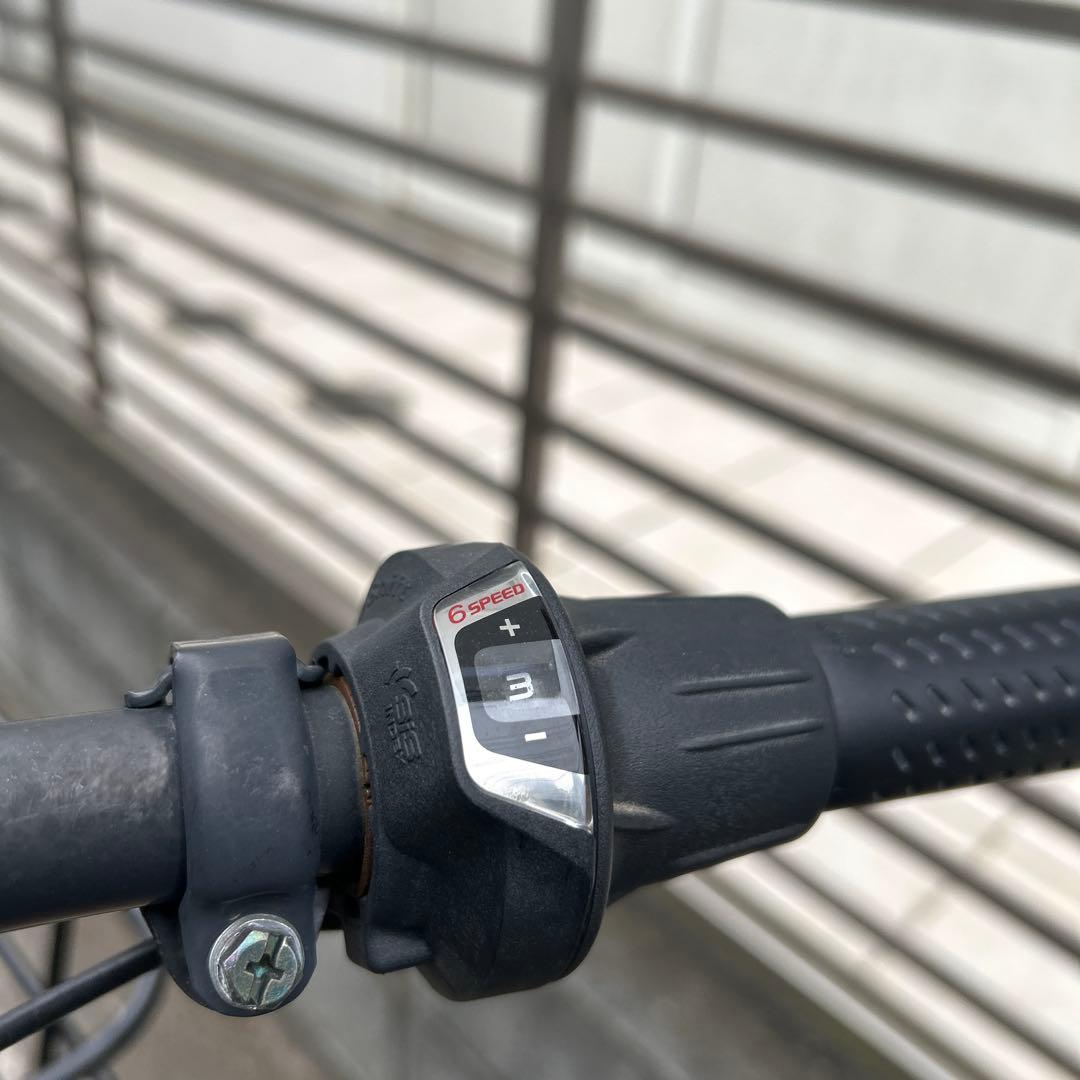【使用期間11ヶ月】26インチ6段ギア付自転車 マットミリタリー埼玉県新座市引取